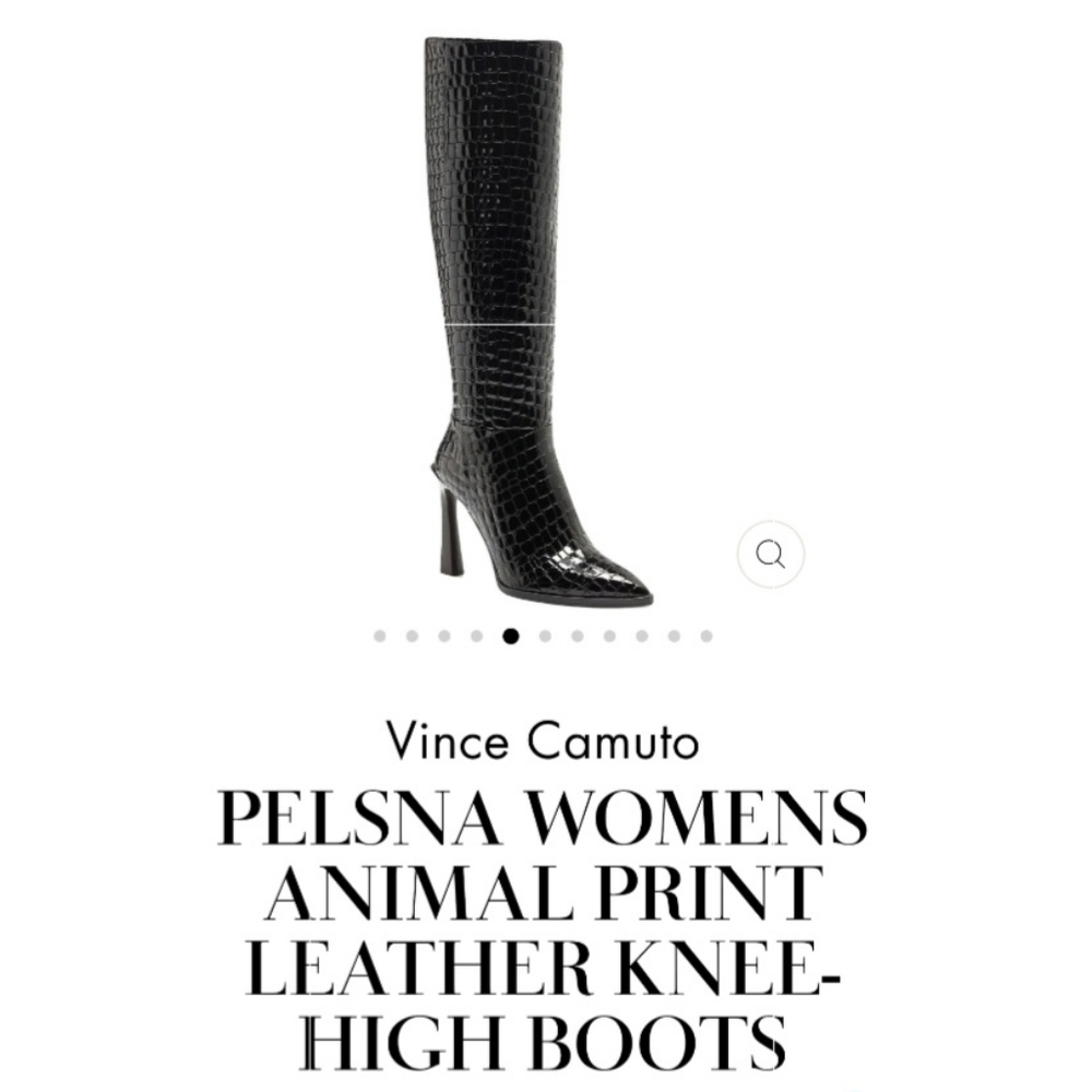‼️SOLD‼️⭐️NIB⭐️ Vince Camuto Pelsna Leather Croco Embossed Knee Boots, 6.5